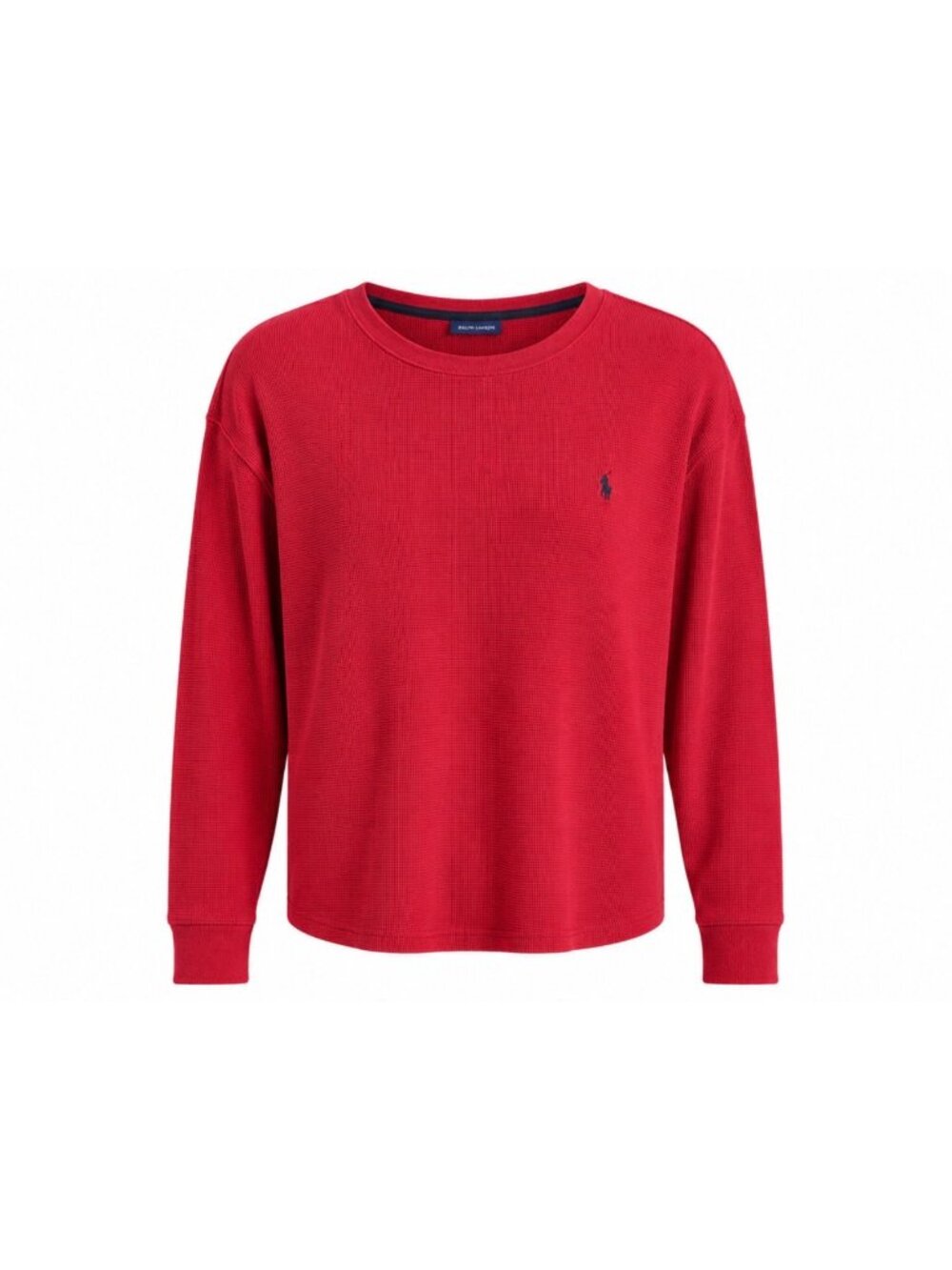 Polo Ralph Lauren Red Long Sleeve Thermal Shirt XL 100% Cotton Crew Neck Sleepwe